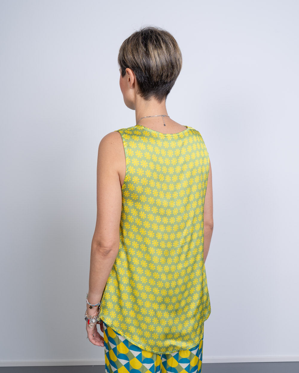TOP GRETA FIORELLINO LIME