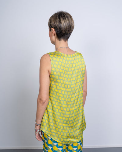 TOP GRETA FIORELLINO LIME