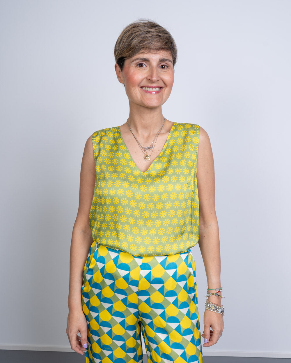 TOP GRETA FIORELLINO LIME