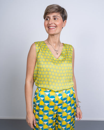 TOP GRETA FIORELLINO LIME