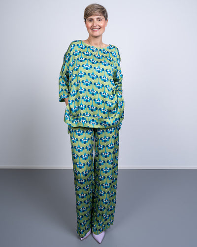 PANTALONE GIUSY AIRONE SALVIA