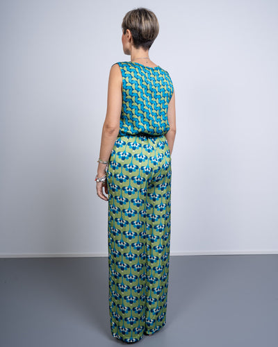 PANTALONE GIUSY AIRONE SALVIA