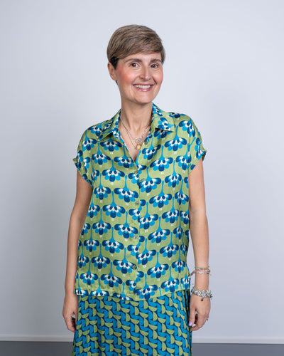CAMICIA GLORIA AIRONE SALVIA