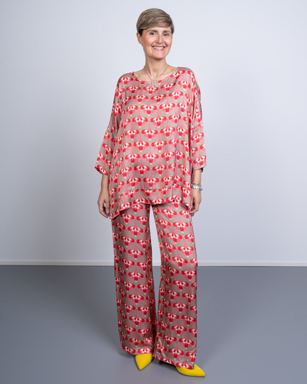 PANTALONE GIUSY AIRONE FRAGOLA
