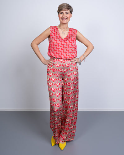 PANTALONE GIUSY AIRONE FRAGOLA