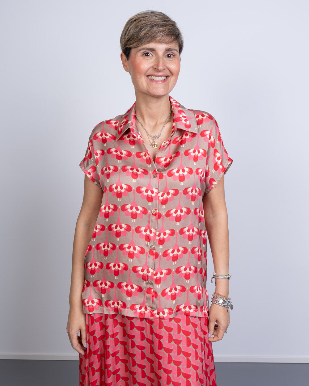 CAMICIA GLORIA AIRONE FRAGOLA