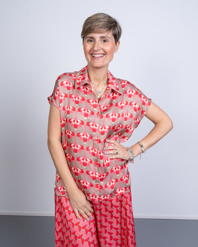 CAMICIA GLORIA AIRONE FRAGOLA