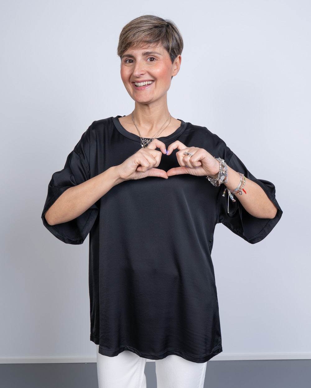 BLUSA PAOLA NERO