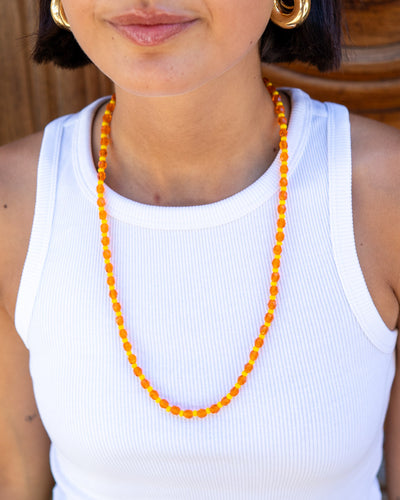 COLLANA CANDY LUNGA ARANCIO/GIALLO