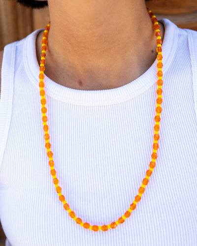 COLLANA CANDY LUNGA ARANCIO/GIALLO