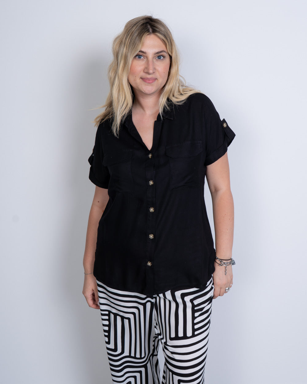 CAMICIA BUMPY NERO