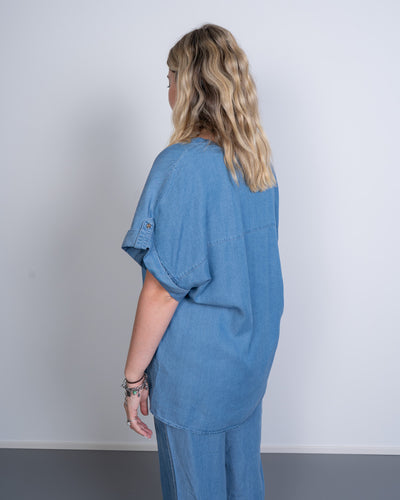 CAMICIA FLEUR BLU MEDIO