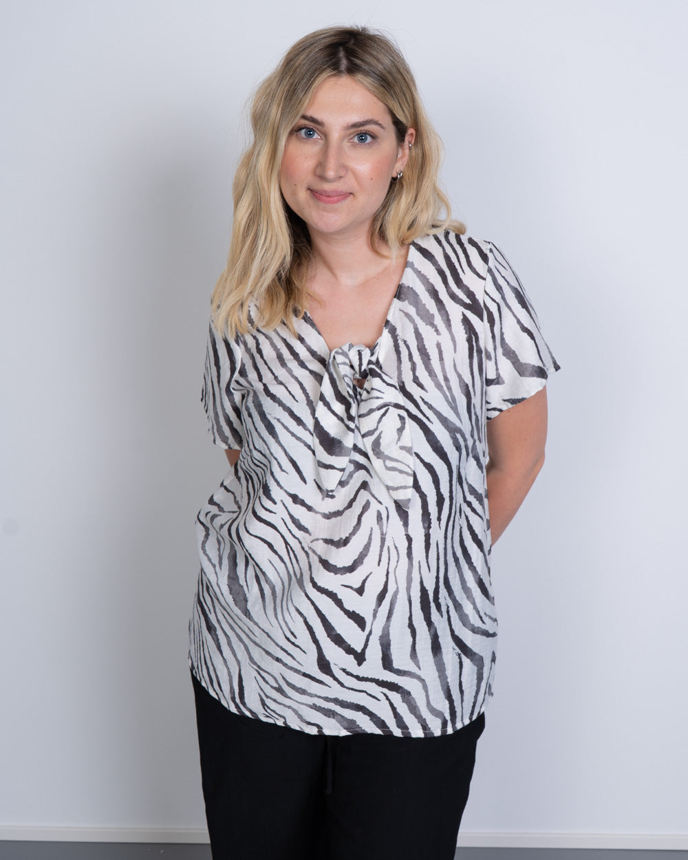 T-SHIRT DORA BIANCO ZEBRATO