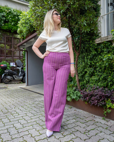 PANTALONE GEMMA FUXIA