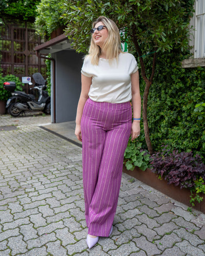 PANTALONE GEMMA FUXIA