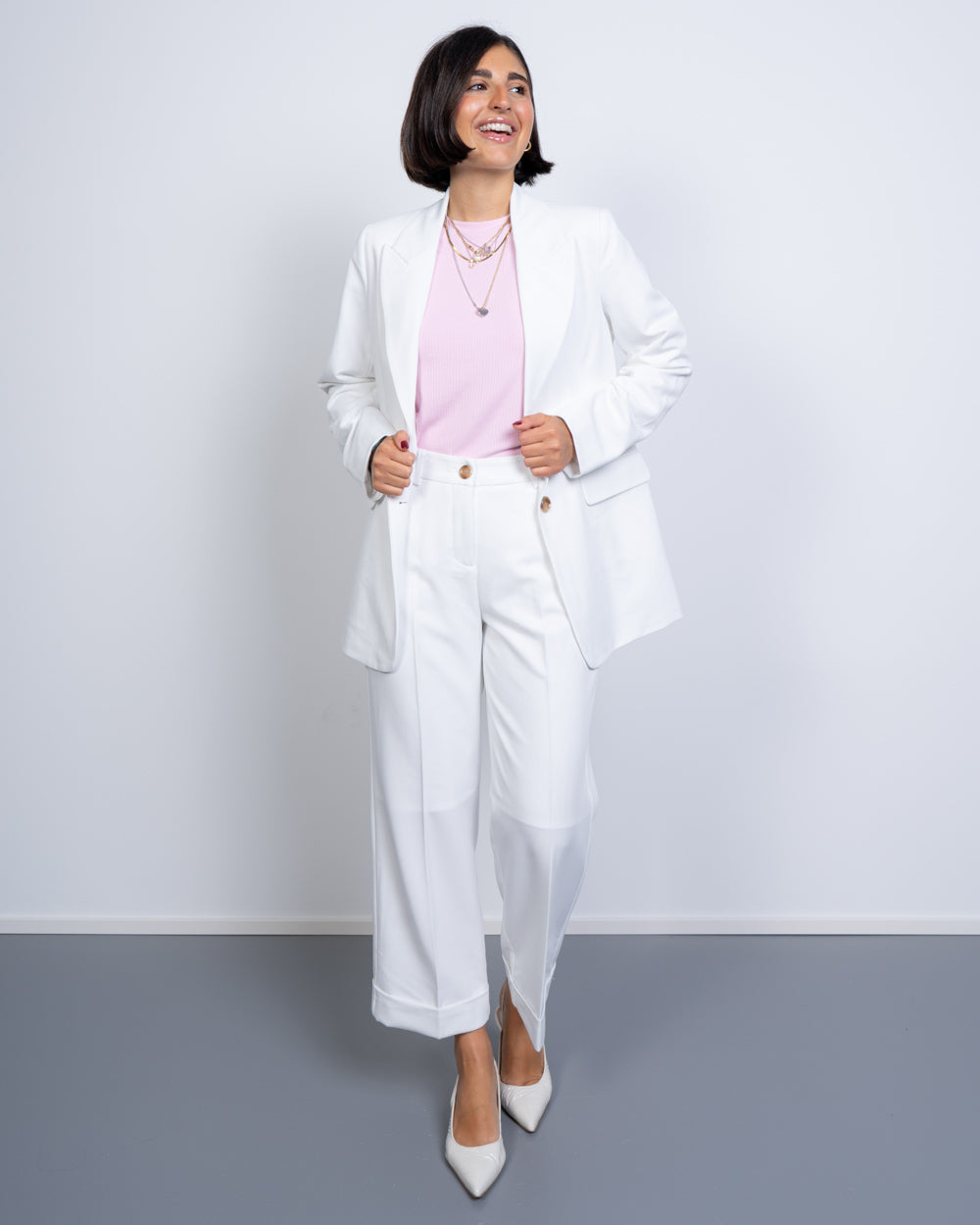 PANTALONE DECERI BIANCO