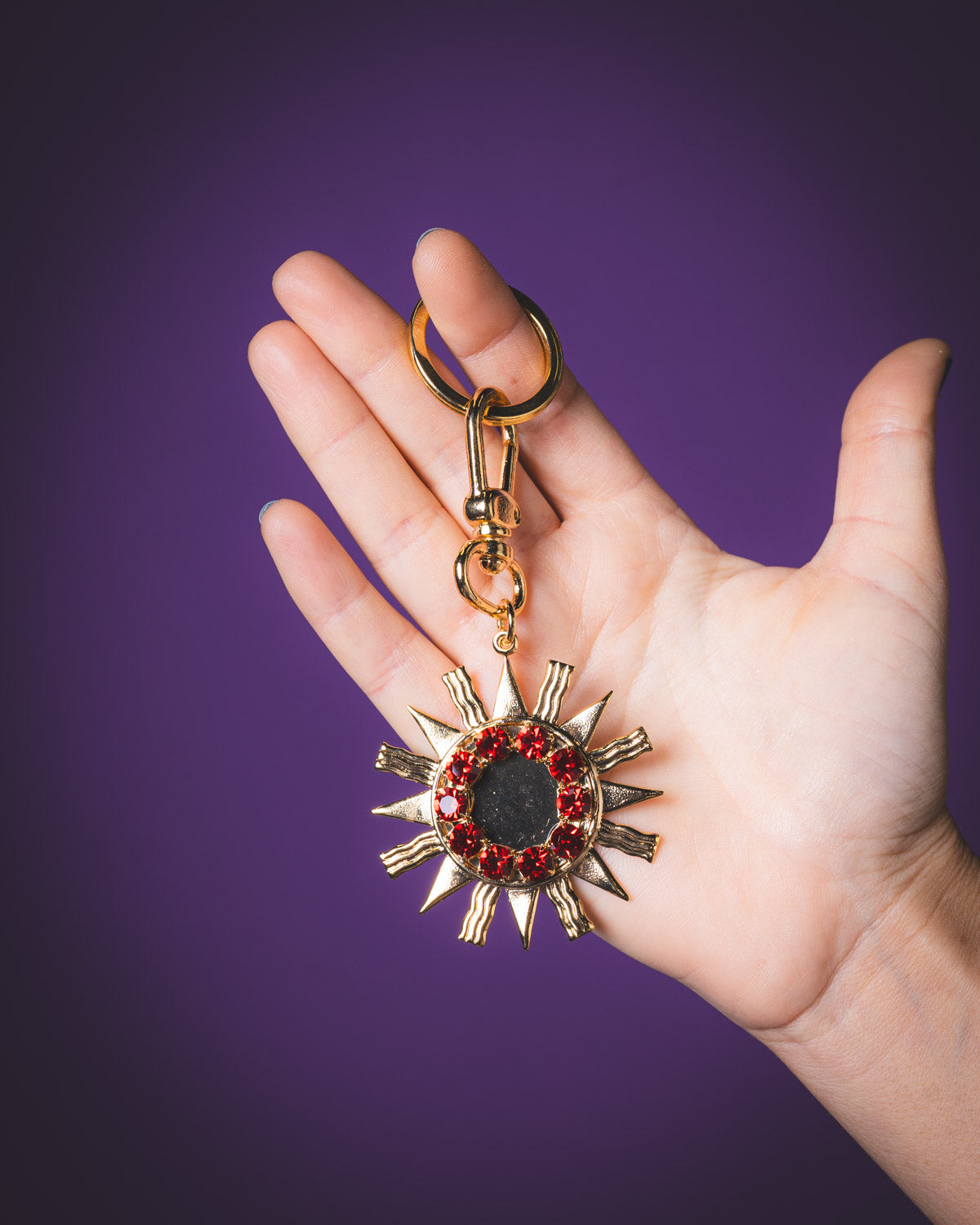 PORTA CHIAVI SOLE ROSSO