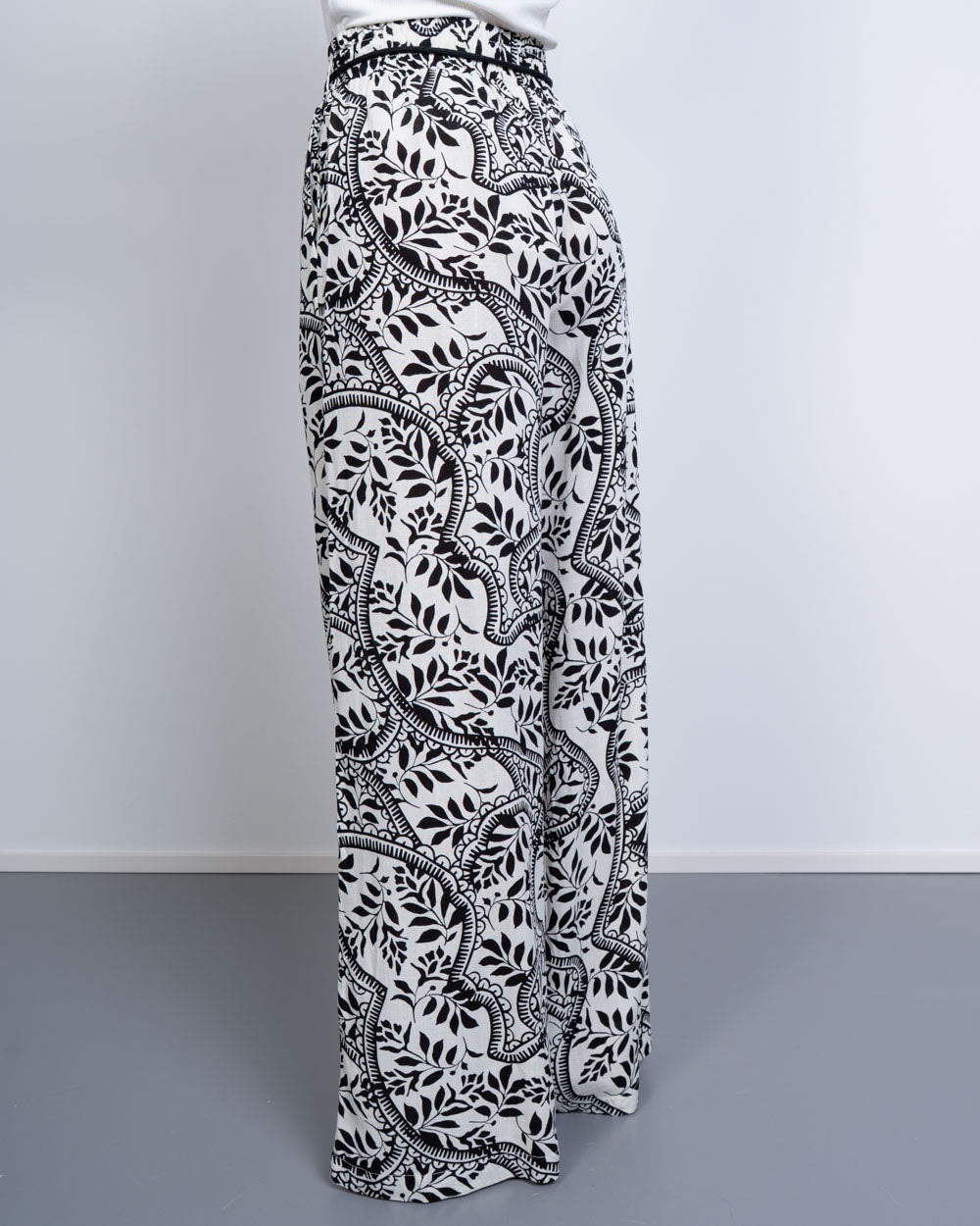 PANTALONE BALI PANNA/NERO