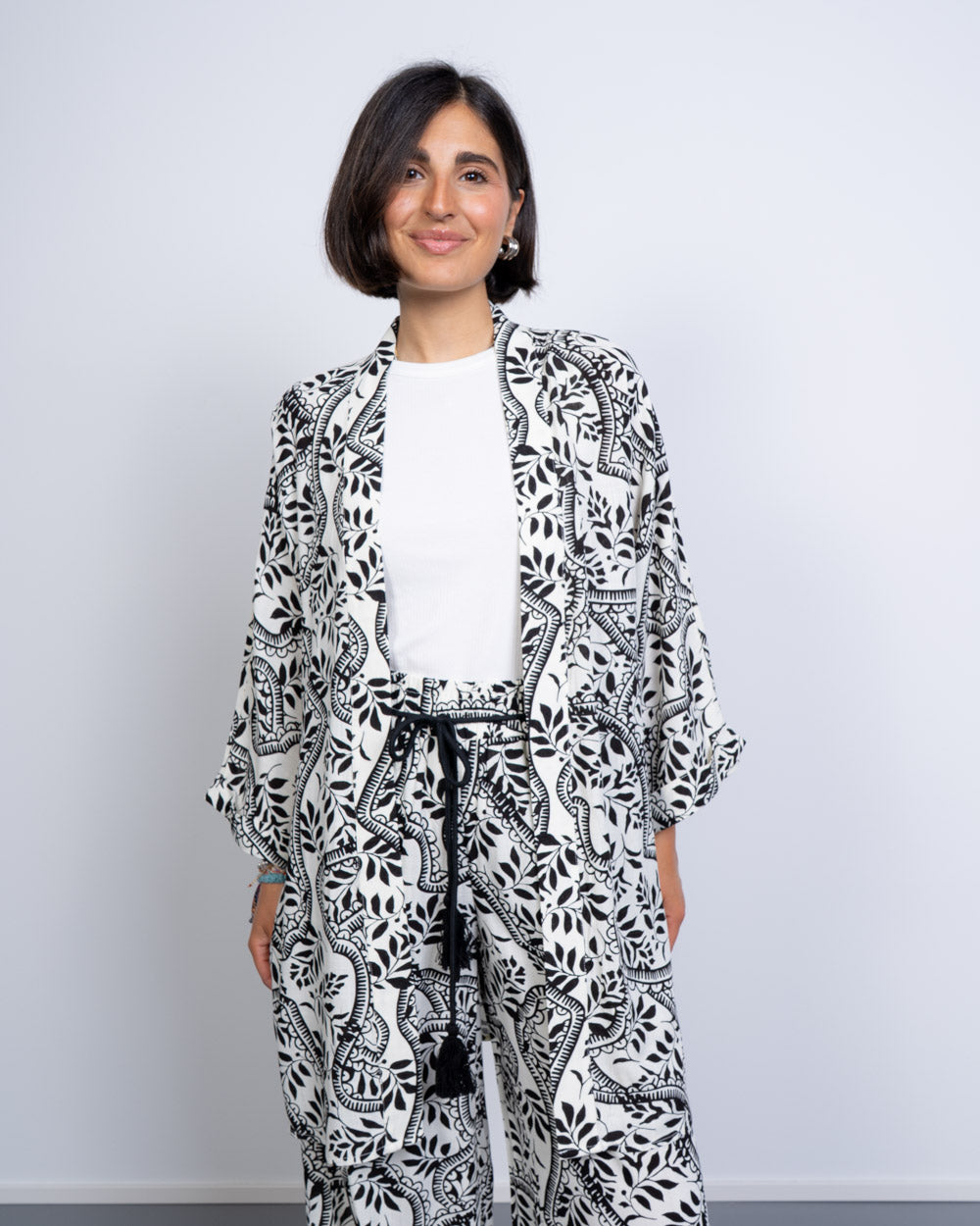 KIMONO BALI PANNA/NERO