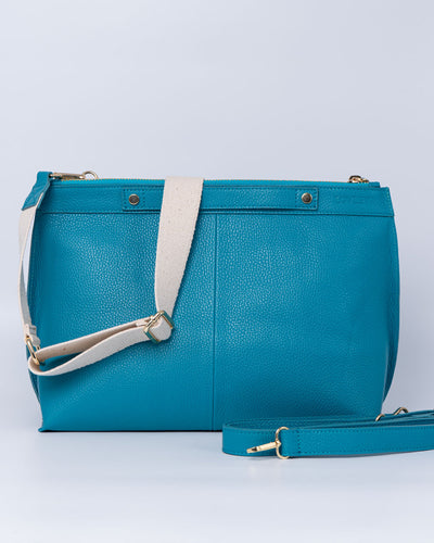 BORSA SOFY PELLE TURCHESE