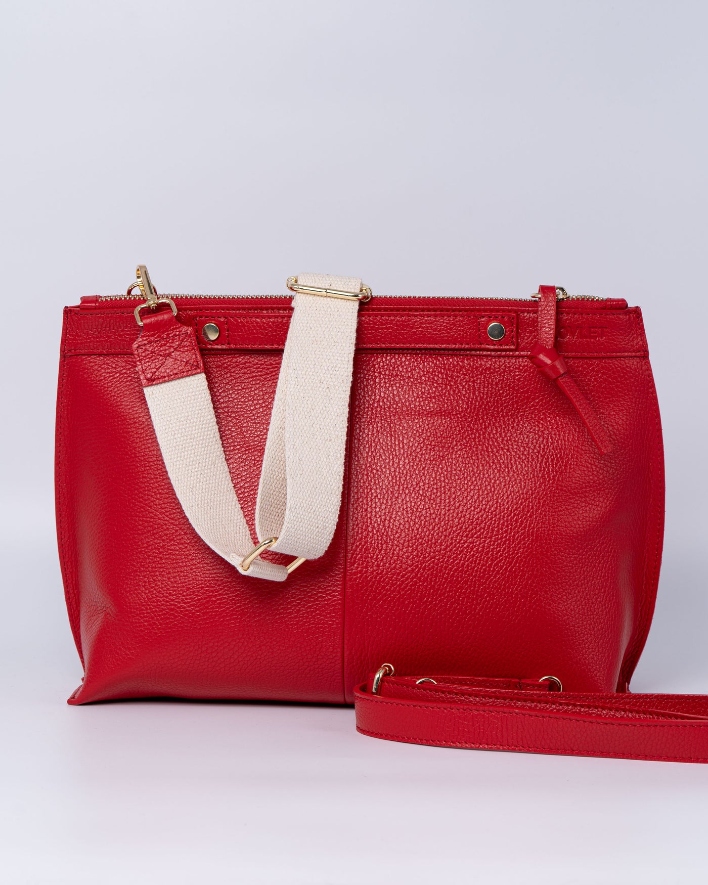 BORSA SOFY PELLE ROSSO