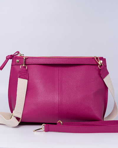 BORSA SOFY PELLE FUXIA