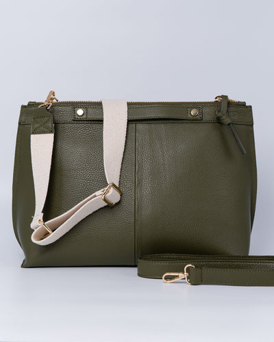 BORSA SOFY PELLE VERDE