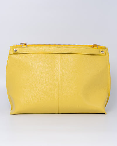 BORSA SOFY PELLE GIALLO