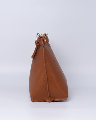 BORSA SOFY PELLE CUOIO SCURO
