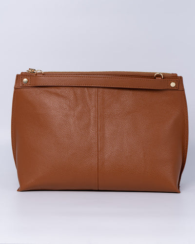 BORSA SOFY PELLE CUOIO SCURO