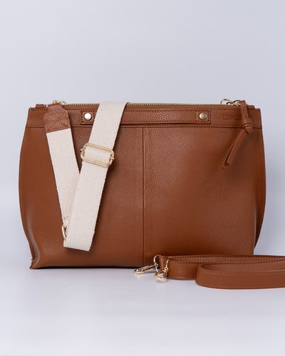BORSA SOFY PELLE CUOIO SCURO