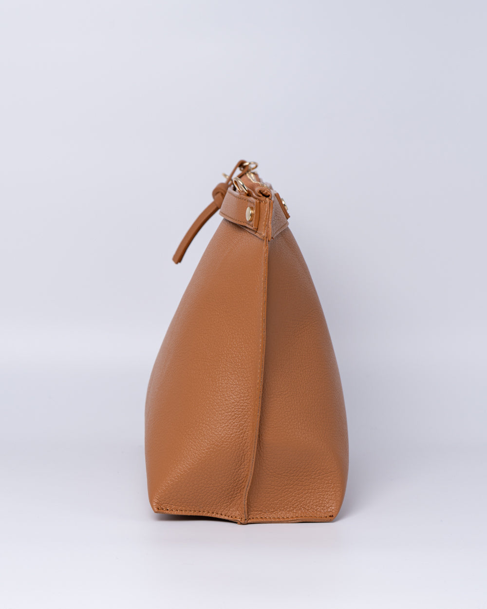 BORSA SOFY PELLE CUOIO CHIARO