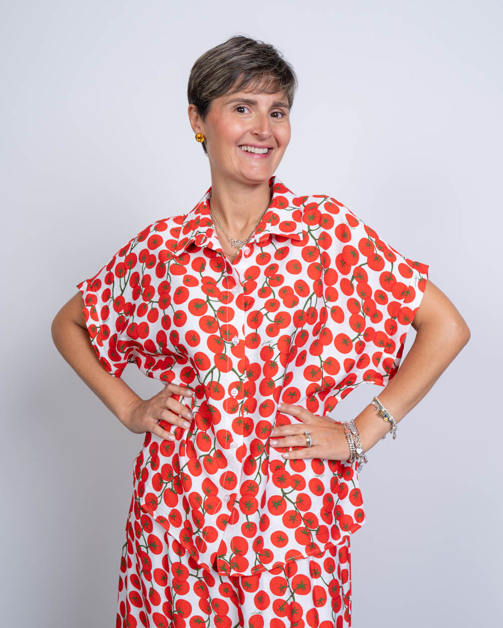 CAMICIA LENA POMODORI