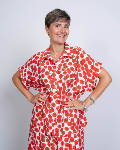 CAMICIA LENA POMODORI