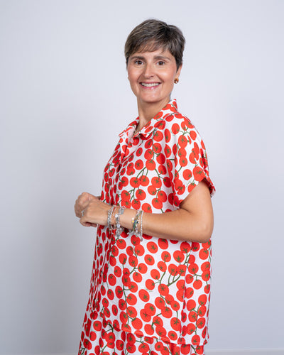 CAMICIA LENA POMODORI