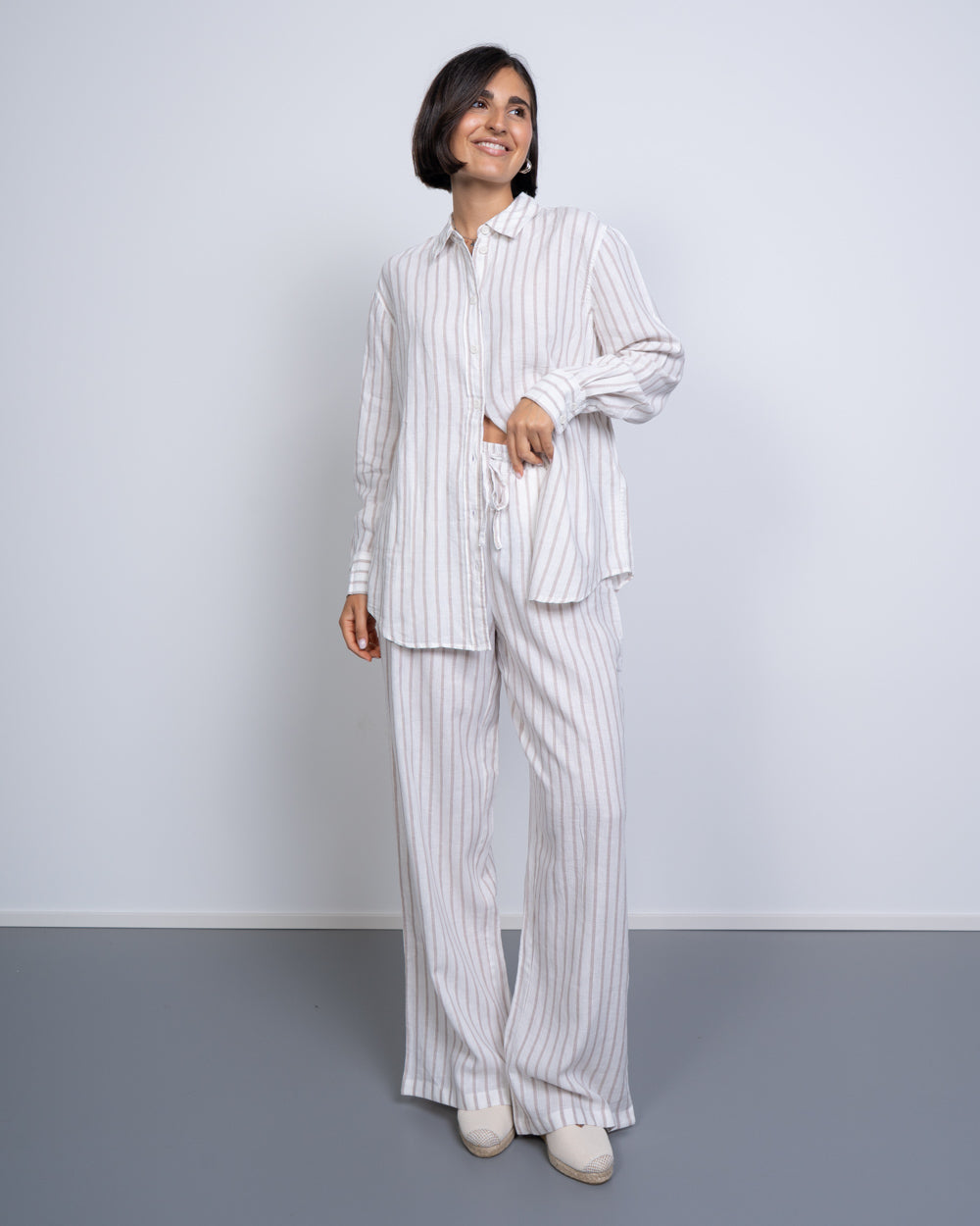 PANTALONE LINN BIANCO