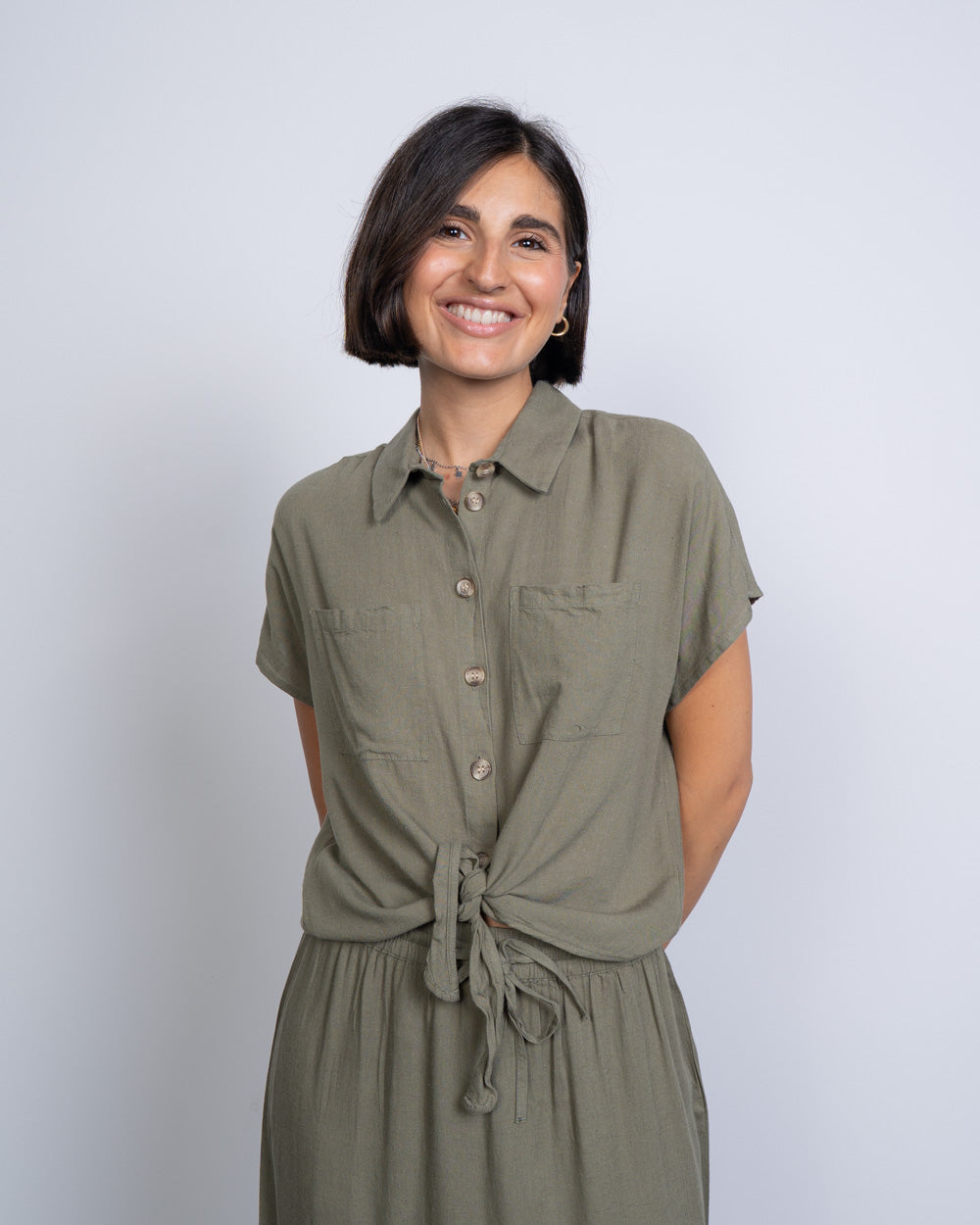 CAMICIA PIA VERDE MILITARE