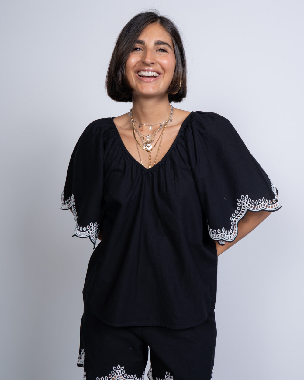BLUSA DIANA NERO