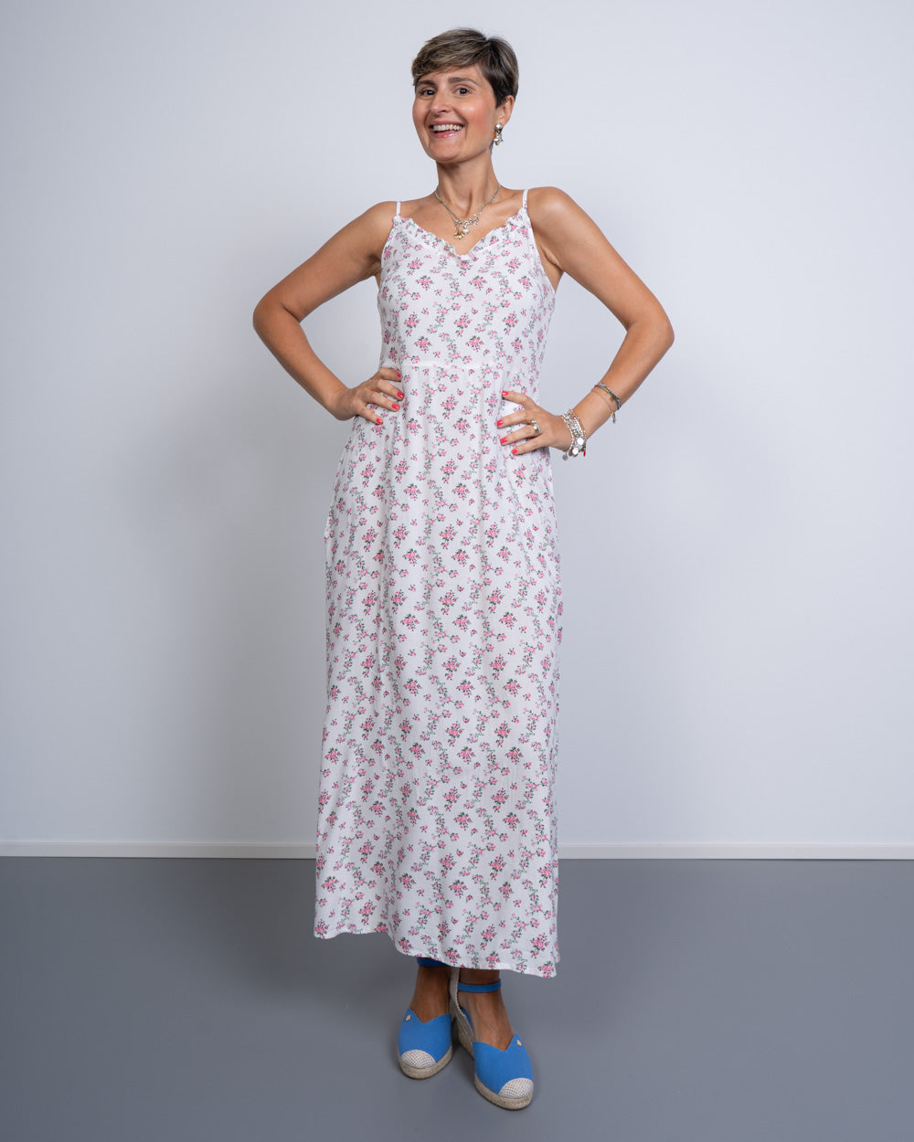 VESTITO NYA SLIP PANNA