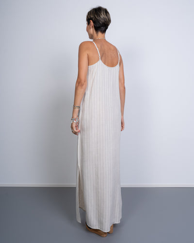 VESTITO PIA NERO BEIGE