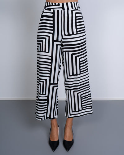 PANTALONE EASY HW NERO/PANNA