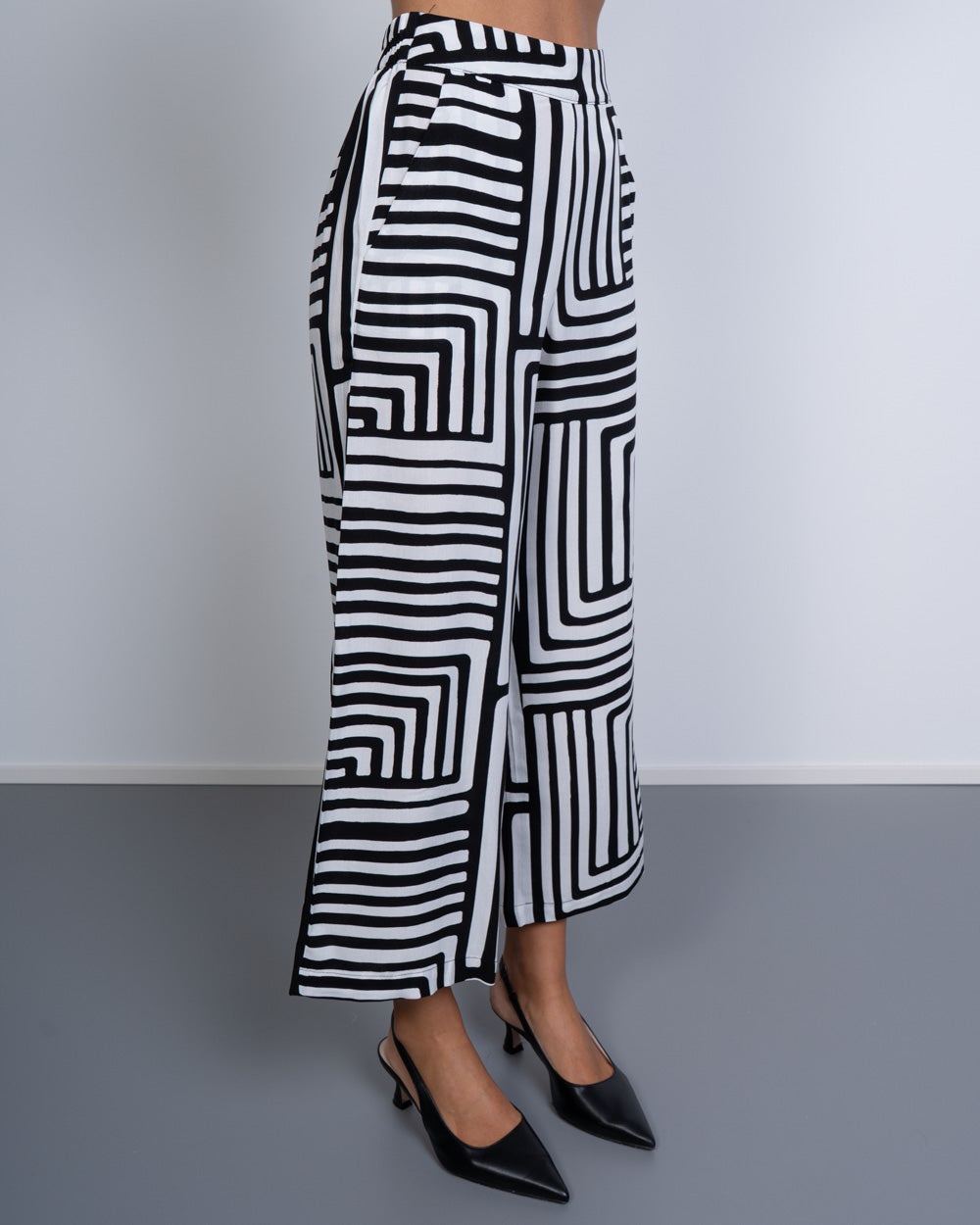 PANTALONE EASY HW NERO/PANNA