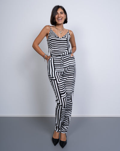 PANTALONE EASY NW NERO/PANNA
