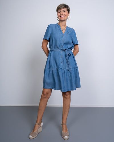 VESTITO FLEUR M DENIM MEDIO