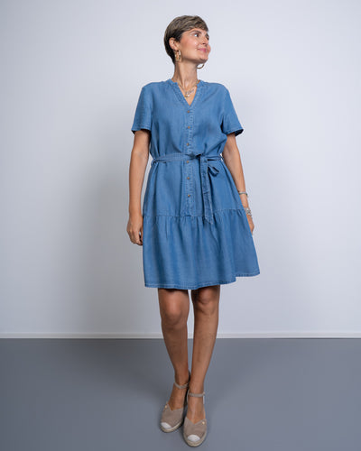 VESTITO FLEUR M DENIM MEDIO