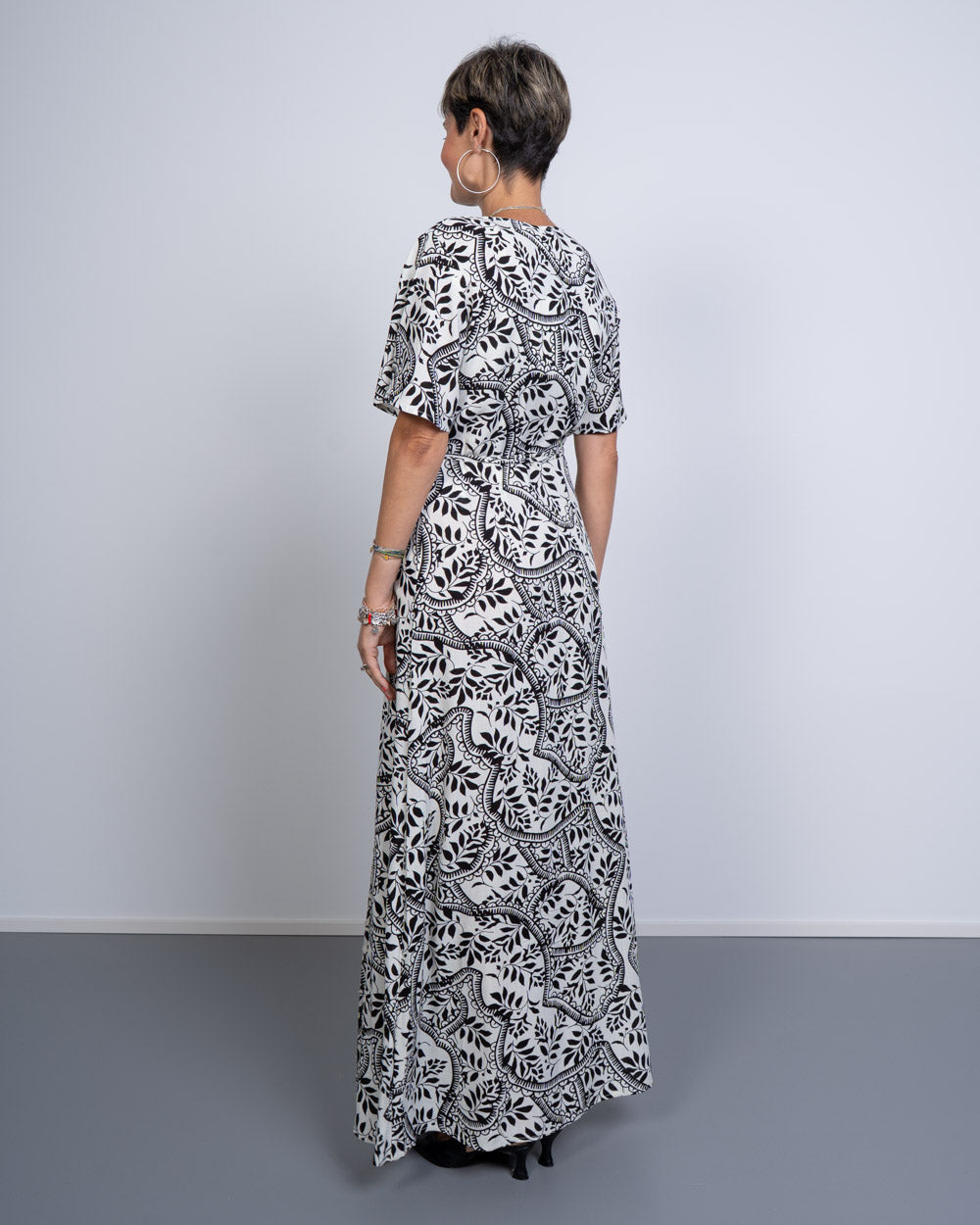 VESTITO BALI PANNA/NERO