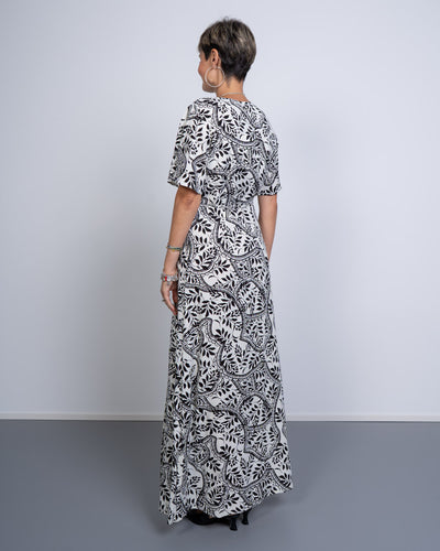 VESTITO BALI PANNA/NERO