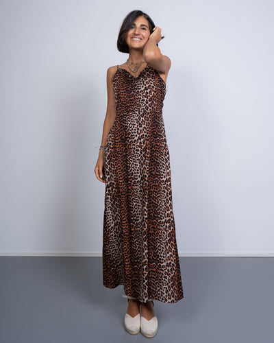 VESTITO NYA SLIP LEOPARDATO