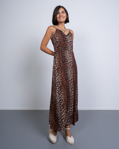 VESTITO NYA SLIP LEOPARDATO
