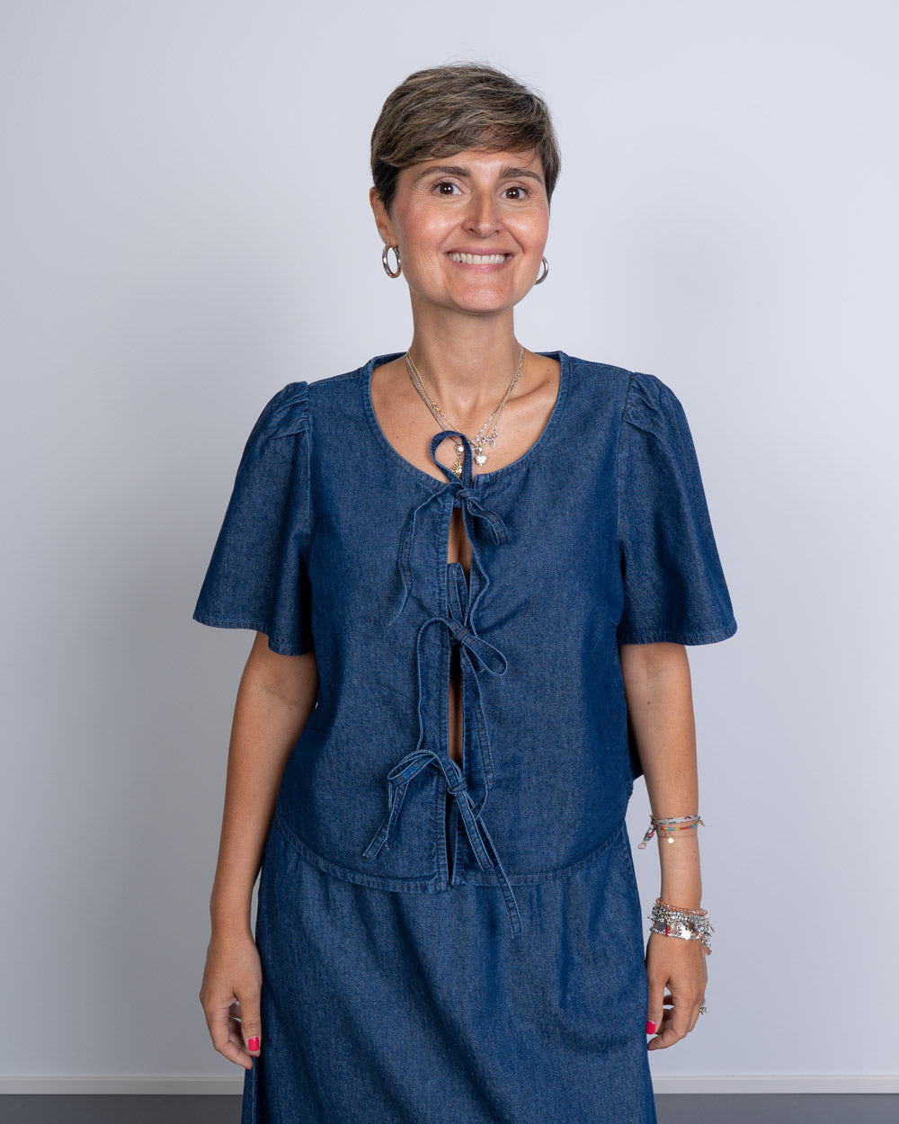 BLUSA TENIM DENIM MEDIO